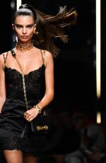 EMILY RATAJKOWSKI at Versace Runway Show at Milan Fashion Week 01/12/2019