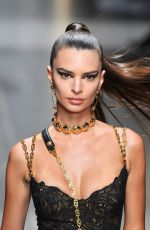 EMILY RATAJKOWSKI at Versace Runway Show at Milan Fashion Week 01/12/2019