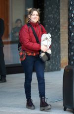 EMMA ATKINS Leaves ITV Studio in London 01/22/2019