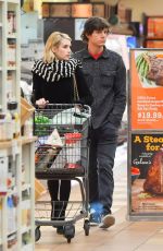 EMMA ROBERTS and Evan Peters Out Shopping in Los Angeles 01/17/2019