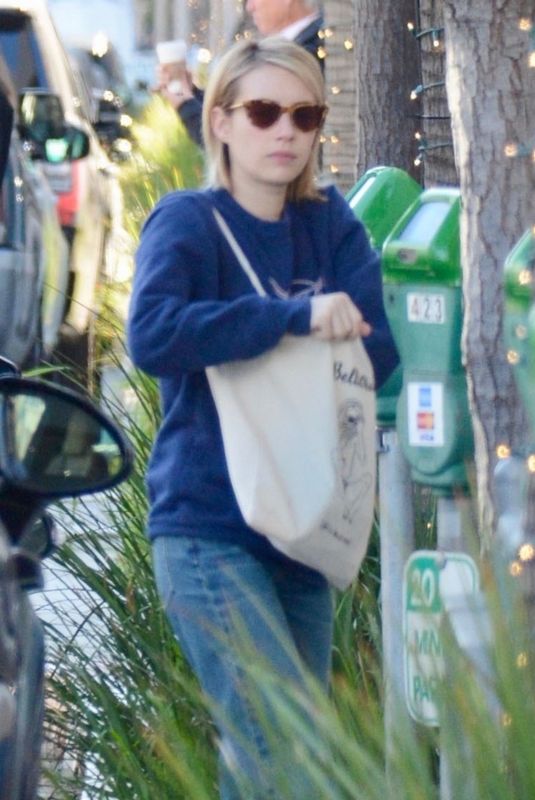 EMMA ROBERTS at Coffee Bean & Tea Leaf in Beverly Hills 01/03/2019