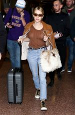 EMMA ROBERTS at Salt Lake City Airport 01/25/2019