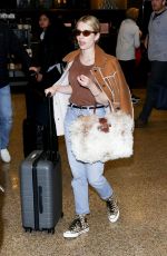 EMMA ROBERTS at Salt Lake City Airport 01/25/2019