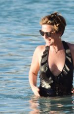 EMMA ROBERTS in Swimsuit on the Beach in Barbados 01/02/2019