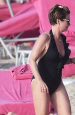 EMMA ROBERTS in Swimsuit on the Beach in Barbados 01/02/2019