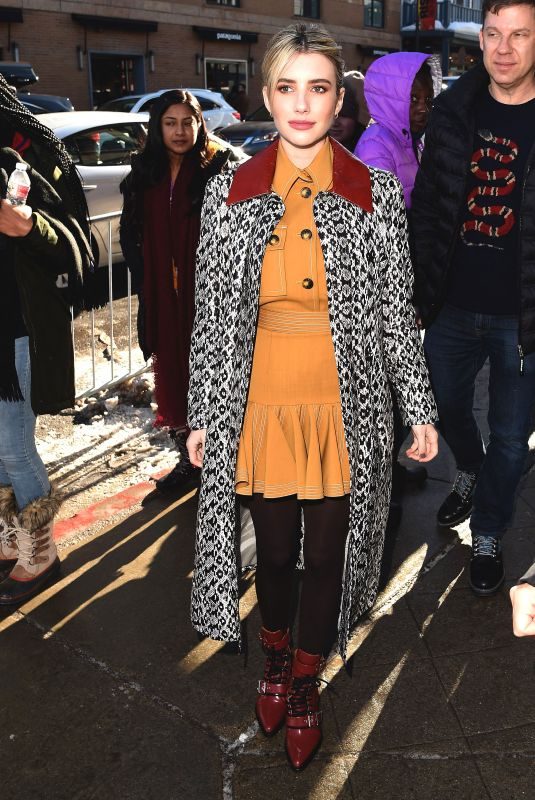 EMMA ROBERTS Out at Sundance Film Festival in Park City 01/26/2019