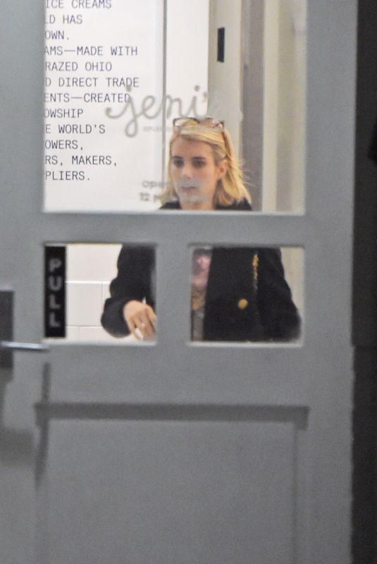 EMMA ROBERTS Out for Ice Cream in Los Angeles 01/18/2019