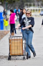 EMMA ROBERTS Shopping at a Flea Market in Pasadena 01/13/2019