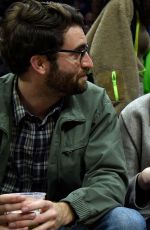 EMMA STONE and Dave McCary at Golden State Warriors vs LA Clippers Game in Los Angeles 01/18/2019