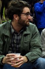EMMA STONE and Dave McCary at Golden State Warriors vs LA Clippers Game in Los Angeles 01/18/2019