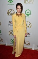 EMMA STONE at 2019 Producers Guild Awards in Beverly Hills 01/19/2019
