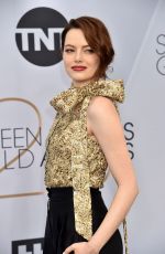 EMMA STONE at Screen Actors Guild Awards 2019 in Los Angeles 01/27/2019