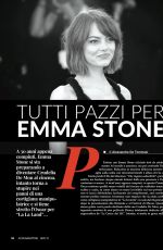 EMMA STONE in Acqua & Sapone Magazine, January 2019