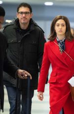 EMMY ROSSUM Arrives at JFK Airpoirt in New York 01/14/2019