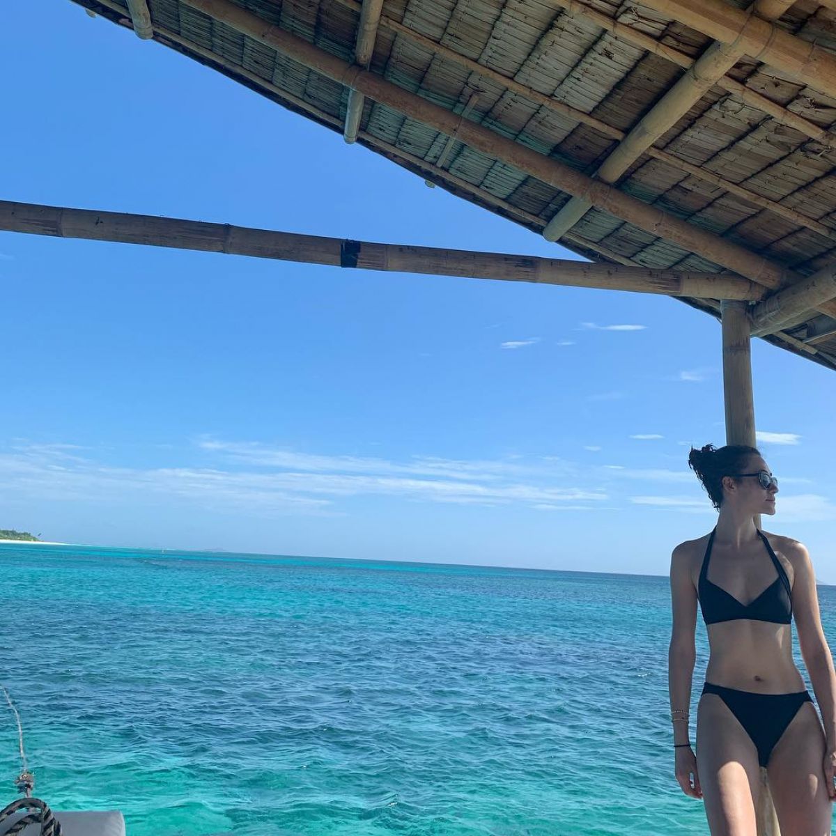EMMY ROSSUM in Bikini - Instagram Pictures 12/31/2018.
