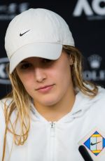 EUGENIE BOUCHARD at 2019 Australian Open Press Conference at Melbourne Park 01/17/2019