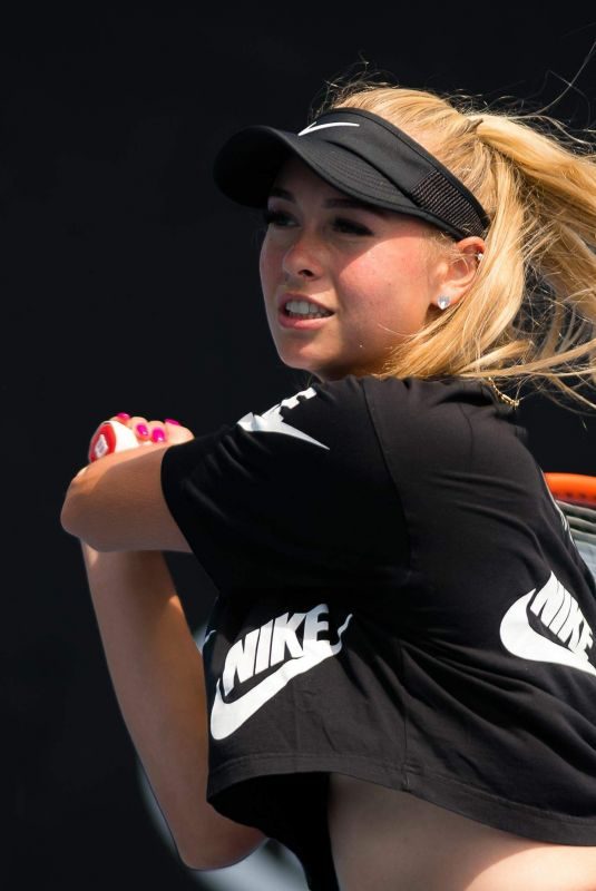 FANNY STOLLAR at 2019 Australian Open Practice Session at Melbourne Park 01/12/2019