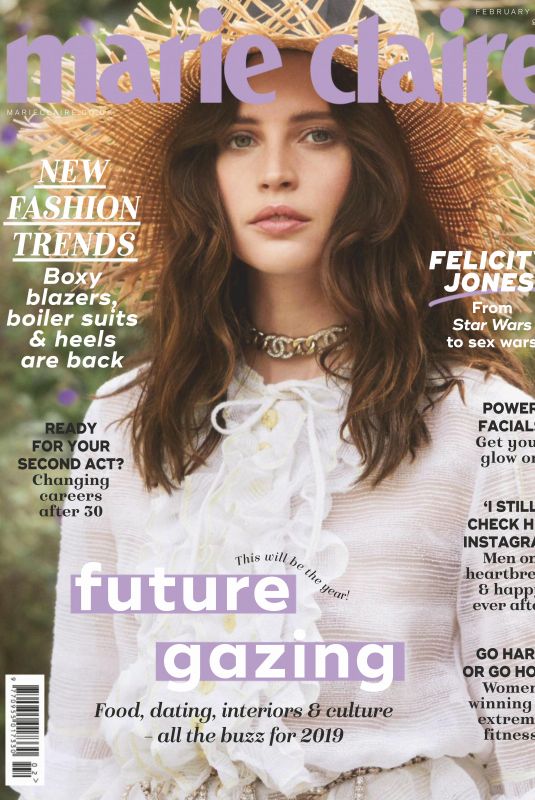 FELICITY JONE in Marie Claire Magazine, UK February 2019