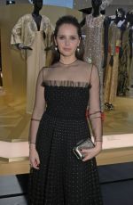 FELICITY JONES at Christian Dior Designer of Dreams Preview in London 01/30/2019