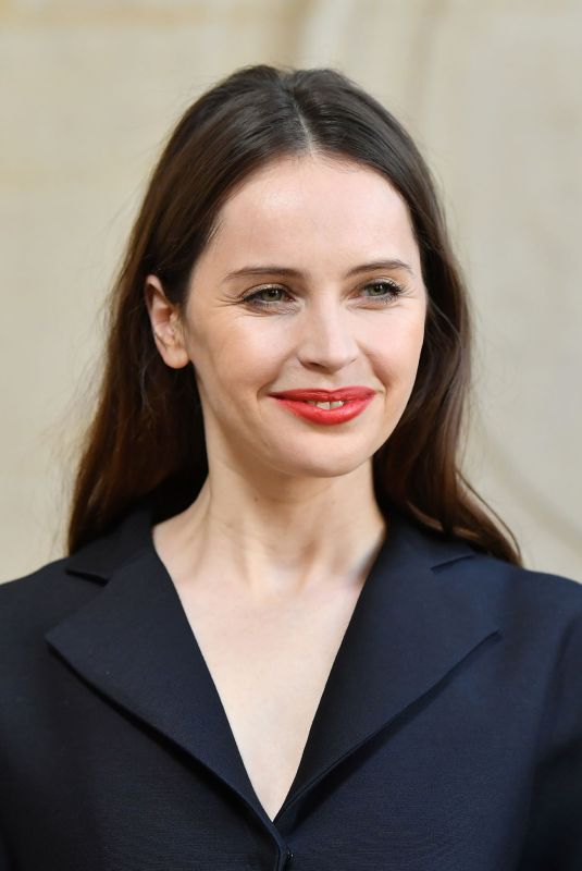 FELICITY JONES at Christian Dior Show at Paris Fashion Week 01/21/2019