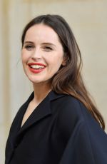 FELICITY JONES at Christian Dior Show at Paris Fashion Week 01/21/2019