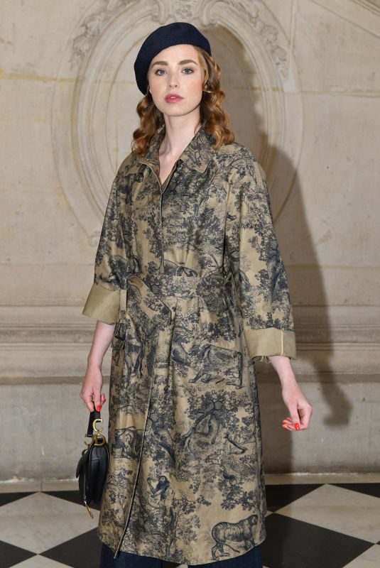 FREYA MAVOR at Christian Dior Show at Paris Fashion Week 01/21/2019