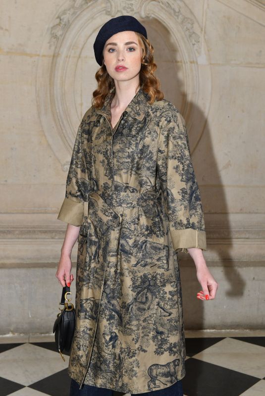 FREYA MAVOR at Christian Dior Show at Paris Fashion Week 01/21/2019