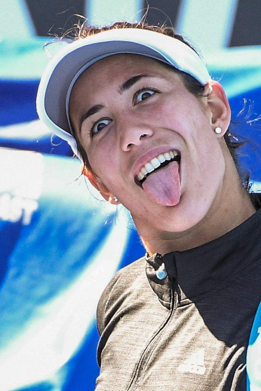 GARBINE MUGURUZA at 2019 Australian Open Practice Session at Melbourne Park 01/11/2019
