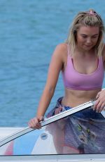 GEORGIA TIFFOLO iin Bikini Top on Vacation in Barbados 01/08/2019