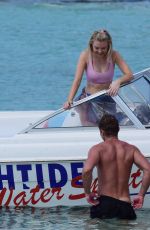 GEORGIA TOFFOLO in Bikini Top on Vacation in Barbados 01/08/2019