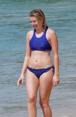 GEORGIA TOFFOLO in Blue Bikini in Barbados 01/10/2019