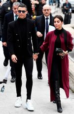GEORGINA RODRIGUEZ and Cristiano Ronaldo at Court in Madrid 01/22/2019