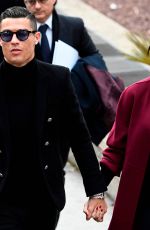 GEORGINA RODRIGUEZ and Cristiano Ronaldo at Court in Madrid 01/22/2019