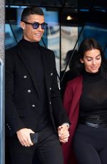 GEORGINA RODRIGUEZ and Cristiano Ronaldo at Court in Madrid 01/22/2019
