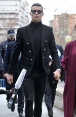 GEORGINA RODRIGUEZ and Cristiano Ronaldo at Court in Madrid 01/22/2019