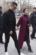 GEORGINA RODRIGUEZ and Cristiano Ronaldo at Court in Madrid 01/22/2019