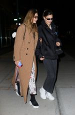 GIGI and BELLA HADID Out in New York 01/16/2019