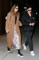 GIGI and BELLA HADID Out in New York 01/16/2019