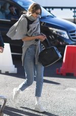GIGI HADID Arrives at Airport in Milan 01/14/2019