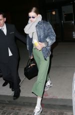 GIGI HADID Arrives at Her Apartment in New York 01/11/2019