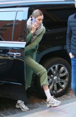 GIGI HADID Arrives at Her Apartment in New York 01/11/2019