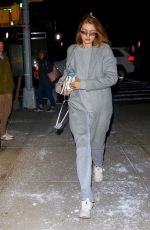 GIGI HADID Arrives at Her Apartment in New York 01/17/2019