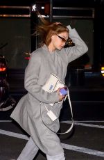 GIGI HADID Arrives at Her Apartment in New York 01/17/2019