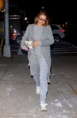 GIGI HADID Arrives at Her Apartment in New York 01/17/2019