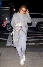 GIGI HADID Arrives at Her Apartment in New York 01/17/2019
