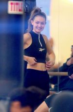 GIGI HADID at a Gym in New York 01/10/2019