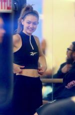 GIGI HADID at a Gym in New York 01/10/2019