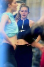 GIGI HADID at a Gym in New York 01/10/2019