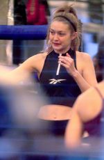 GIGI HADID at a Gym in New York 01/10/2019