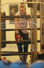 GIGI HADID at Gotham Gym in New York 01/18/2019